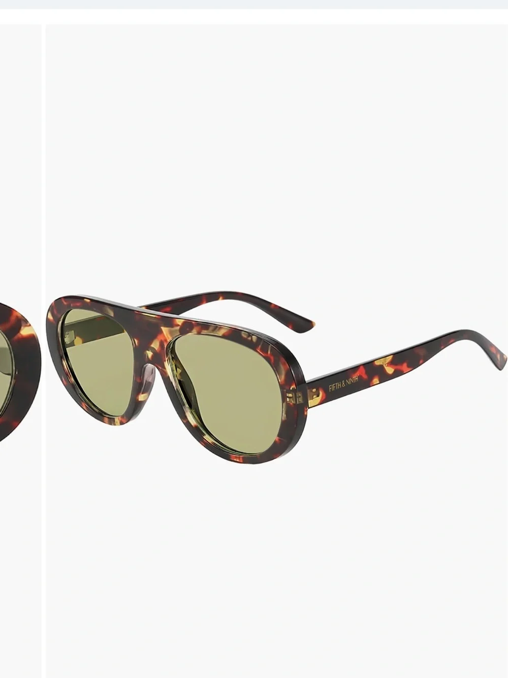 Nordstrom Fifth & Ninth Oeane 55mm Polarized Aviator Sunglasses